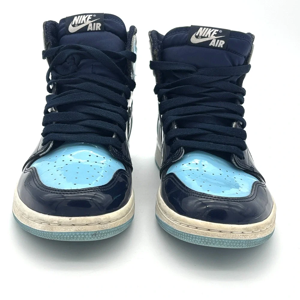 Nike Air Jordan 1 Retro High UNC Patent Blue Chill CD0461-401 Womens 8